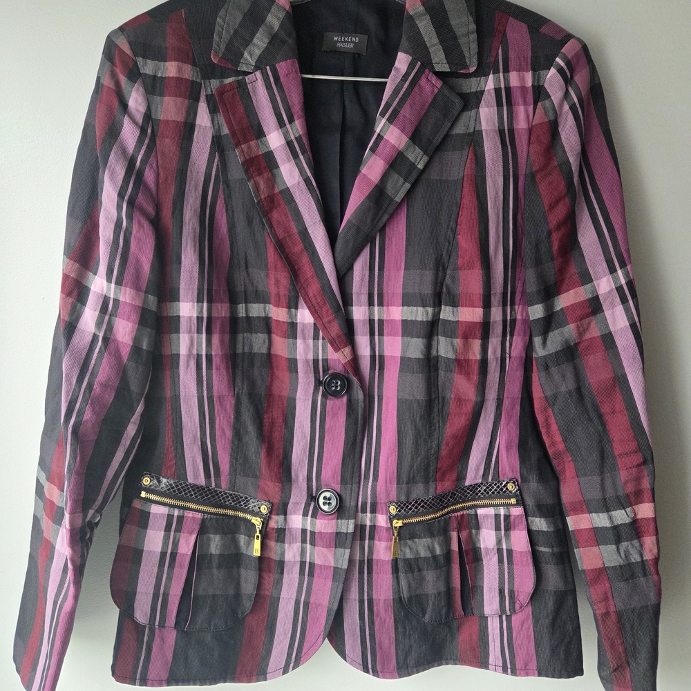 Wilson Pink and Black Plaid Women's Jacket
